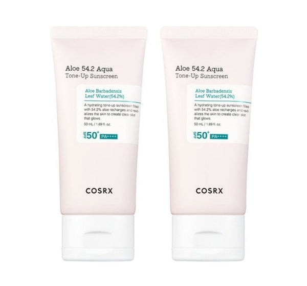 2 x COSRX Aloe 54.2 Aqua Tone-up Sunscreen 50ml, SPF 50+ PA++++ from Korea by COSRX