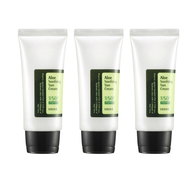 3 x COSRX Aloe Soothing Sun Cream 50ml SPF50+ PA+++ from Korea by COSRX