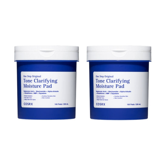 2 x COSRX One Step Original Tone Clarifying Moisture Pad, 100 Pads  from Korea