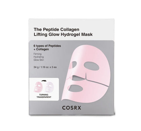 COSRX The Peptide Collagen Lifting Glow Hydrogel Mask (3 Sheets) from Korea