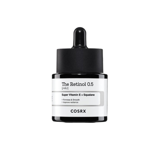 Cosrx skincare product with dropper on a white background