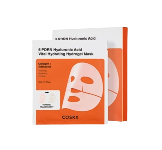 COSRX 5 PDRN Hyaluronic Acid Vital Hydrating Hydrogel Mask (3 Sheets) from Korea