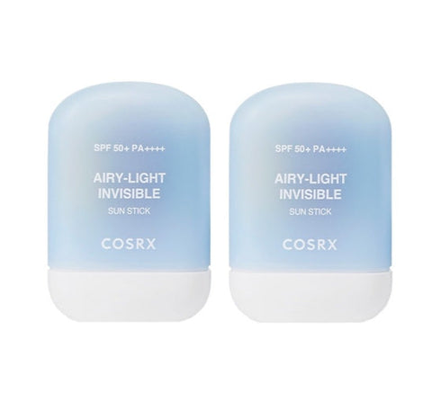 2 X COSRX Airy-Light Invisible Sun Stick 19g SPF50+ PA++++ from Korea