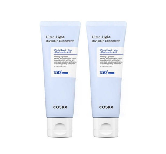 2 x COSRX Ultra-Light Invisible Sunscreen 50ml SPF50+ PA++++ from Korea by COSRX