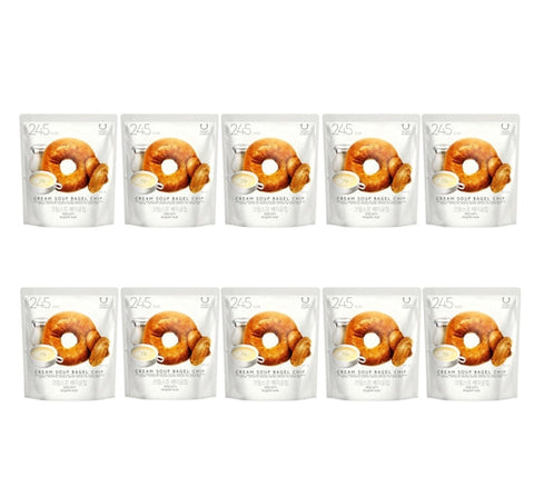 10 x DELIGHT PROJECT Cream Soup Bagel Chip 55g from Korea