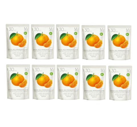 10 X DELIGHT PROJECT Fresh Jeju Mandarin Chip 8g from Korea
