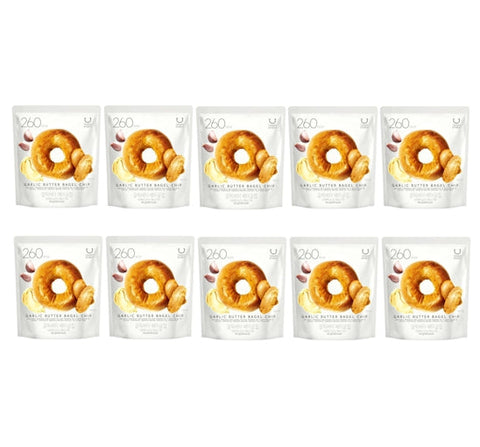 10 X DELIGHT PROJECT Garlic Butter Bagel Chip 60g from Korea