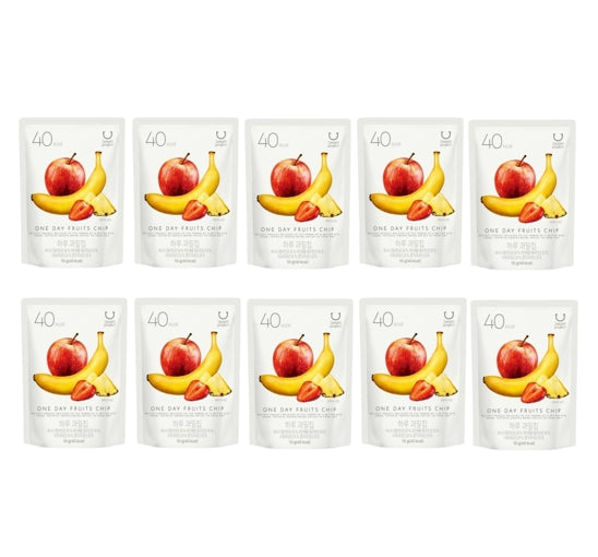 10 X DELIGHT PROJECT One Day Fruits Chip 10g from Korea