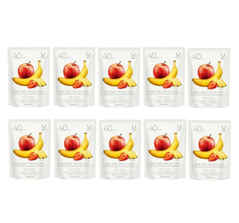 10 X DELIGHT PROJECT One Day Fruits Chip 10g from Korea