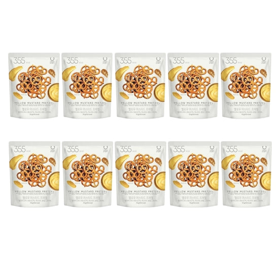 10 x DELIGHT PROJECT Yellow Mustard Pretzel 70g from Korea