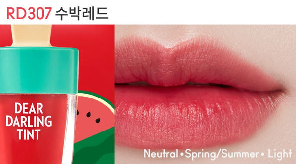 ETUDE Dear Darling Water Gel Tint (Ice Cream Tint) 4.5g, 5 Colours from Korea