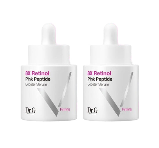 2 x Dr.G 8X Retinol Pink Peptide Booster Firming Serum 30mL