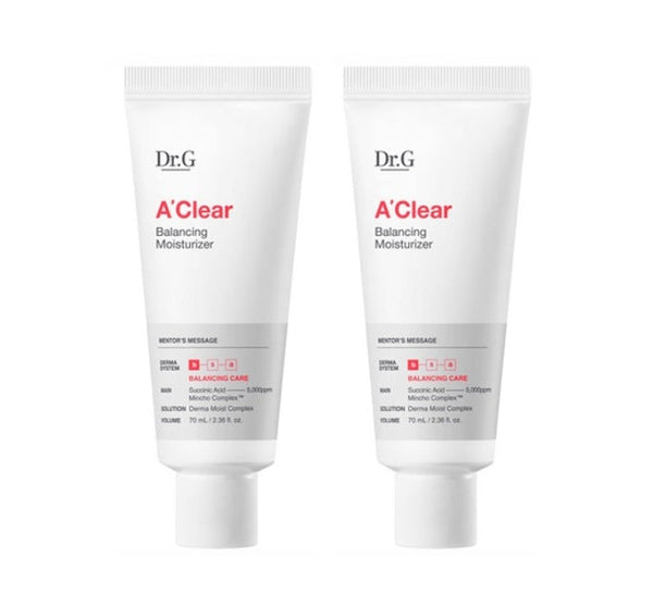 2 x Dr.G A-Clear Balancing Moisturizer 70ml from Korea