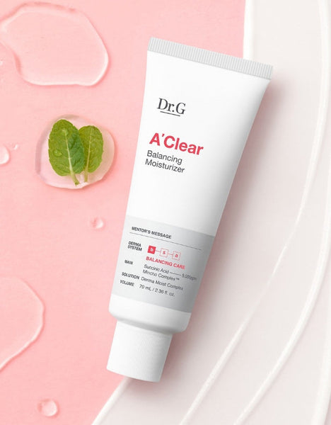 2 x Dr.G A'clear Balancing Moisturizer 70ml from Korea