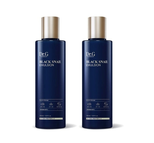 2 x Dr.G Black Snail Emulsion 150ml from Korea