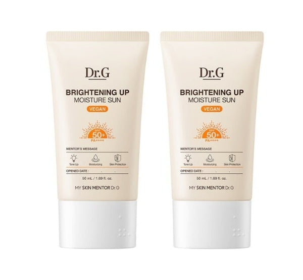 2 x Dr.G Brightening Up Moisture Sun SPF50+ PA++++ 50ml from Korea