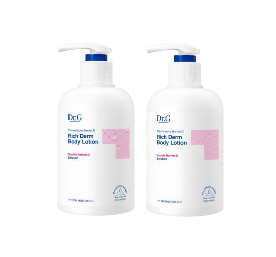 2 X Dr.G Dermoisture Barrier.D Rich Derm Body Lotion 400ml from Korea