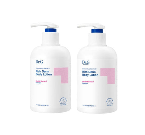2 X Dr.G Dermoisture Barrier.D Rich Derm Body Lotion 400ml from Korea
