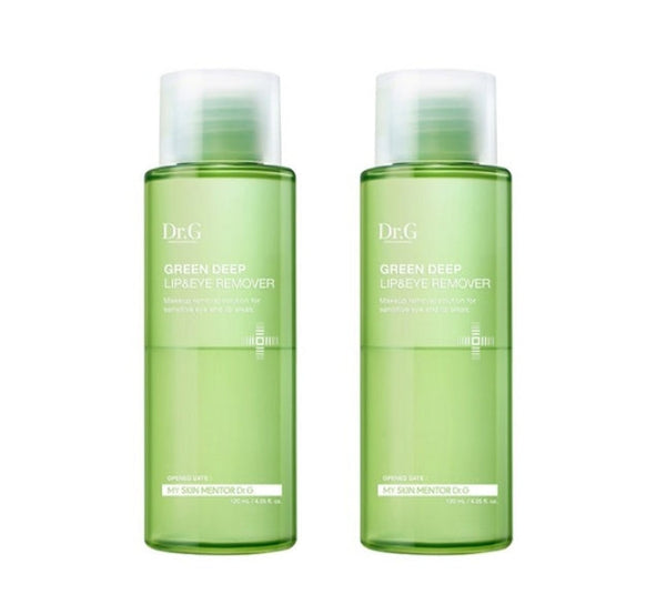 2 x Dr.G Green Deep Lip and Eye Remover 120ml from Korea