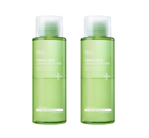 2 x Dr.G Green Deep Lip and Eye Remover 120ml from Korea