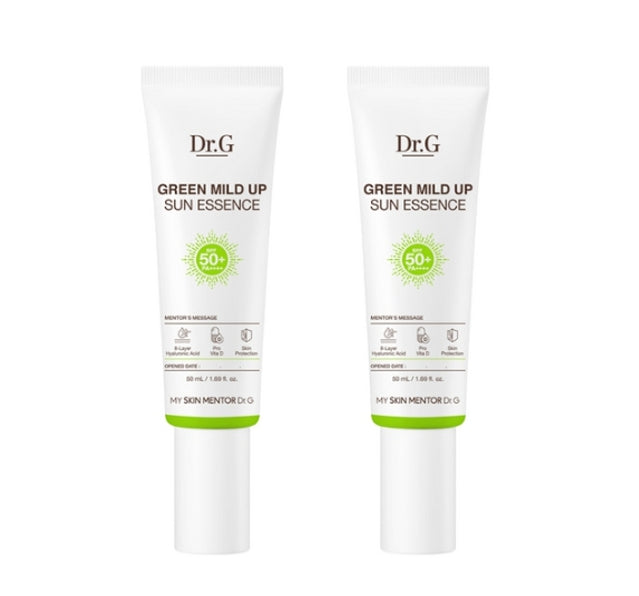 2 x Dr.G Green Mild Up Sun Essence SPF50+ PA++++ 50ml from Korea