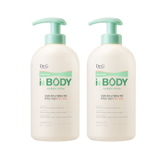 2 x Dr.G Moisture in Body 5.0 Body Lotion 500ml from Korea