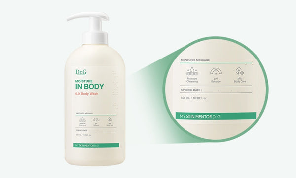 2 x Dr.G Moisture in Body 5.0 Body Wash 500ml from Korea by Dr.G