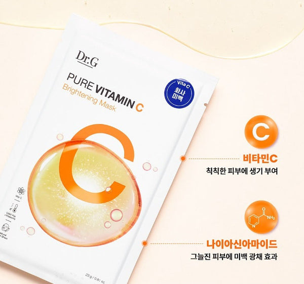 10 x Dr.G Pure Vitamin C Brightening Mask 23g from Korea