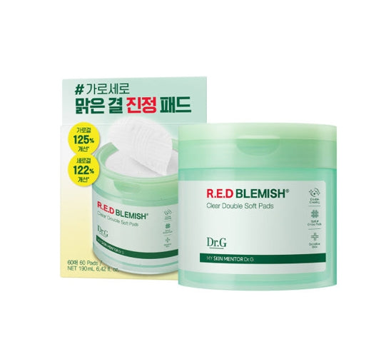 Dr.G R.E.D Blemish Clear Double Soft Pads 60 Pads from Korea by Dr.G