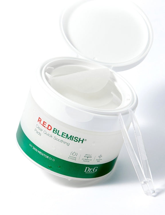 2 x Dr.G R.E.D Blemish Clear Quick Soothing Pads, 70 Pads from Korea