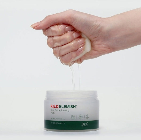 2 x Dr.G R.E.D Blemish Clear Quick Soothing Pads, 70 Pads from Korea