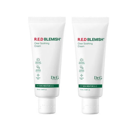 2 X Dr.G R.E.D Blemish Clear Soothing Cream 70ml (Tube) from Korea by Dr.G