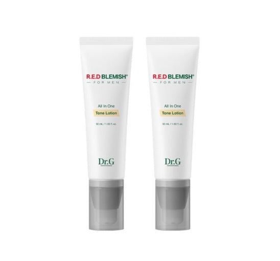 2 X [MEN] Dr.G R.E.D Blemish For Men All In One Tone Lotion 50ml from Korea