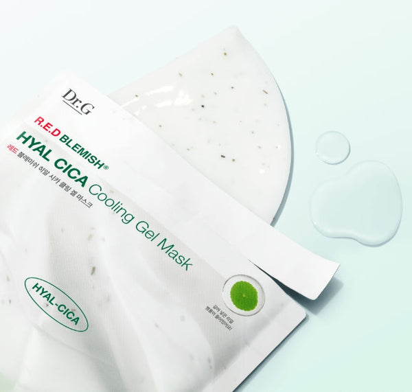 10 x Dr.G R.E.D Blemish HYAL CICA Cooing Gel Mask 27g from Korea
