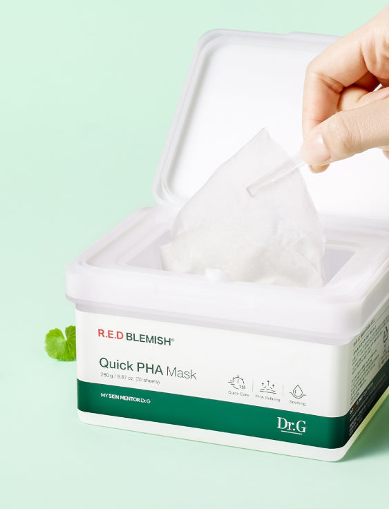 Dr.G R.E.D Blemish Quick PHA Mask 30 Sheets from Korea by Dr.G