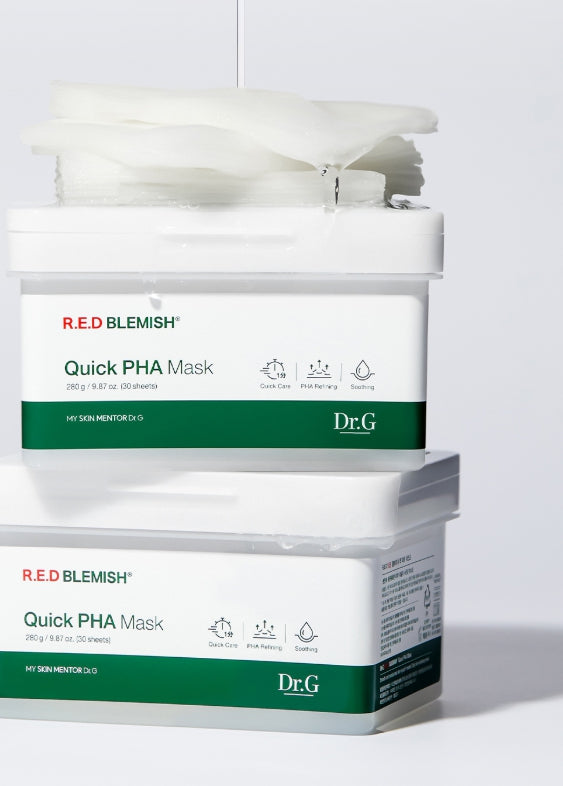 Dr.G R.E.D Blemish Quick PHA Mask 30 Sheets from Korea by Dr.G