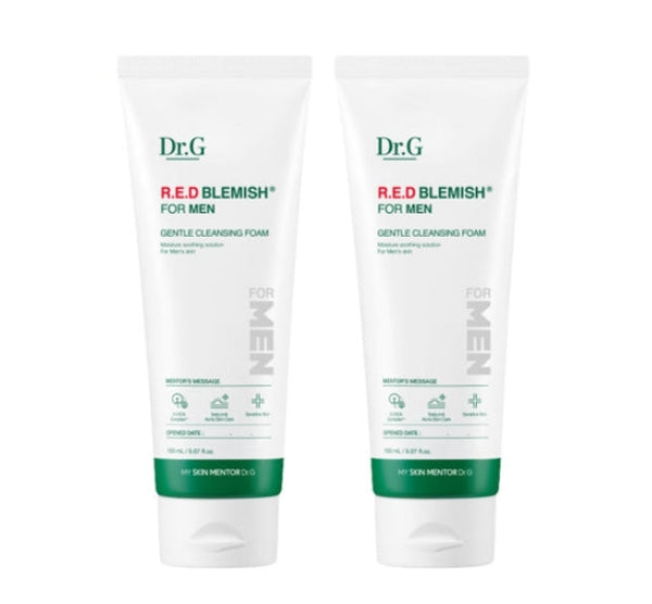 2 x [MEN] Dr.G Red Blemish for Men All Gentle Cleansing Foam 150ml from Korea