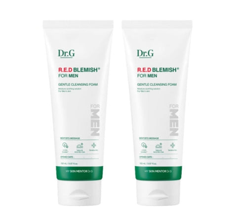 2 x [MEN] Dr.G Red Blemish for Men All Gentle Cleansing Foam 150ml from Korea