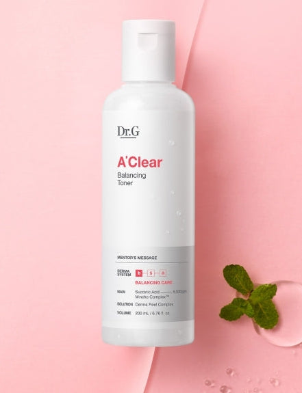 Dr.G A-Clear Balancing Toner 200ml from Korea by Dr.G