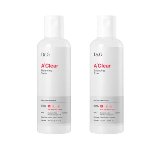 2 x Dr.G A'clear Balancing Toner 200ml from Korea