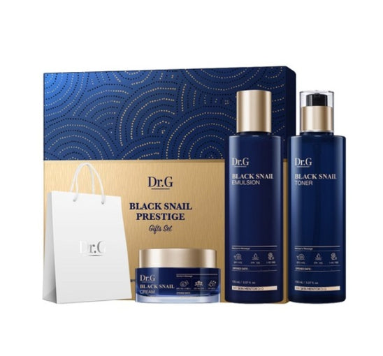Dr.G Black Snail Prestige Toner, Emulsion and Cream Set (3 Items) from Korea