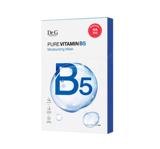 5 x Dr.G Pure Vitamin B5 Moisturizing Mask 23g from Korea