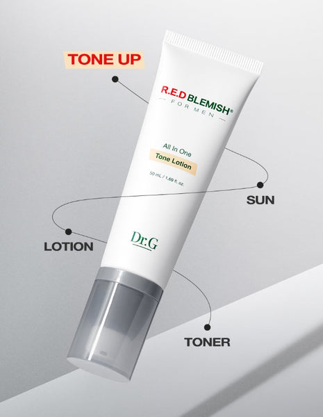 2 x [MEN] Dr.G R.E.D Blemish For Men All In One Tone Lotion 50ml SPF50+ PA++++ from Korea