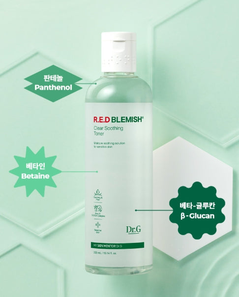 Dr.G Red Blemish Clear Soothing Toner 500ml from Korea by Dr.G