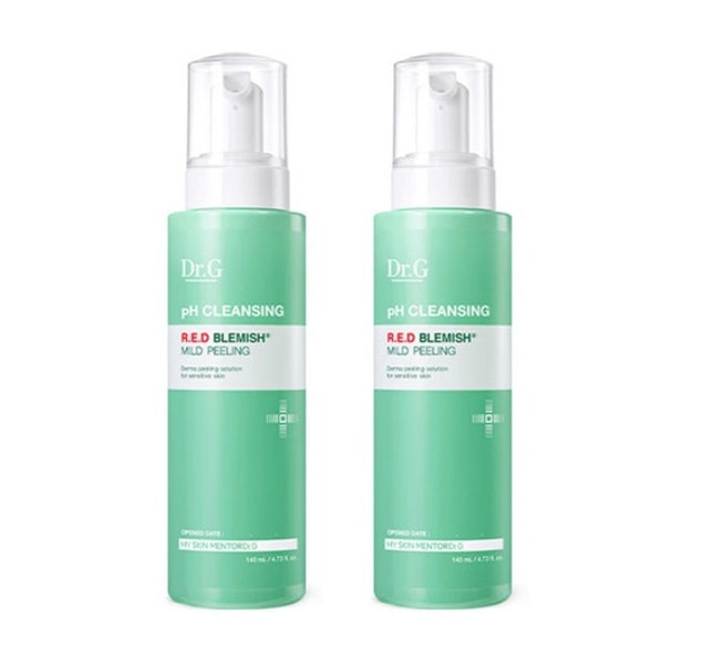 2 x Dr.G ph Cleansing Red Blemish Mild Peeling 140ml from Korea