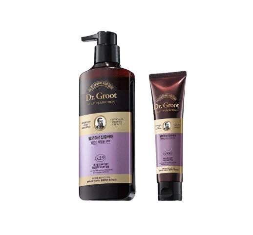 Dr.Groot Intensive Care Multi-Perfection Hair Loss Control Shampoo for Thin Hair 400ml + Treatment 100ml from Korea