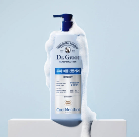 2 x Dr. Groot Professional Hair Care Scalp Solution Cool Menthol Shampoo 700ml from Korea