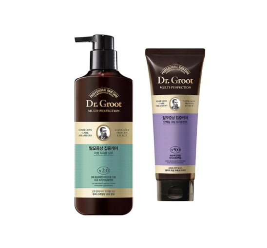 Dr.Groot Intensive Care Multi-Perfection Hair Loss Control Shampoo for Oily Scalp 400ml + Treatment from Korea by Dr.Groot
