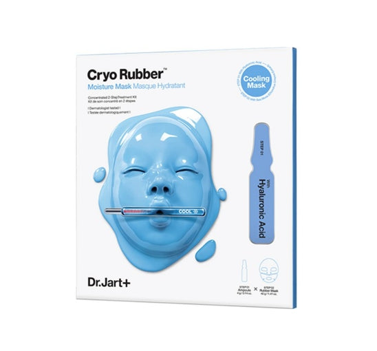 2 x Dr.Jart+ Cryo Rubber Moisturizing Mask, Hyaluronic Acid plus Peptide from Korea