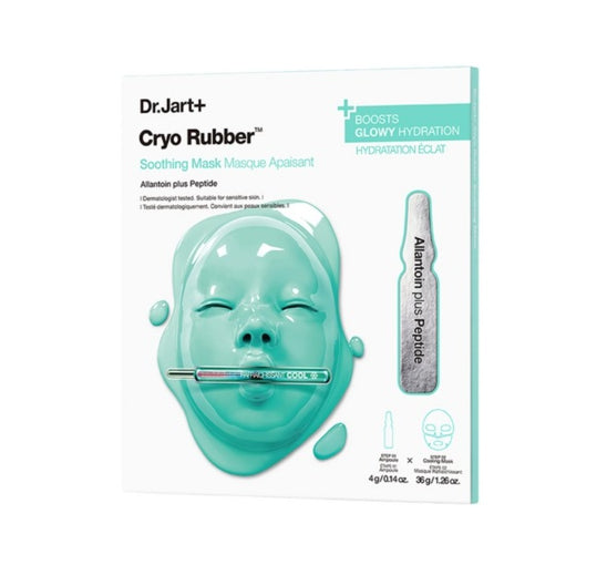 2 x Dr.Jart+ Cryo Rubber Soothing Mask, Allantoin plus Peptide from Korea